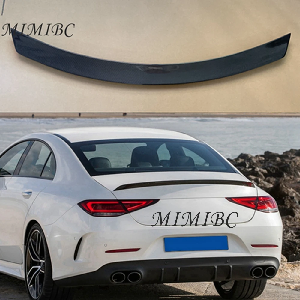 

FOR Mercedes-Benz CLS C257 W257 AMG Style Carbon Fiber Rear Spoiler Trunk Wing 2017-2023 FRP Forged carbon