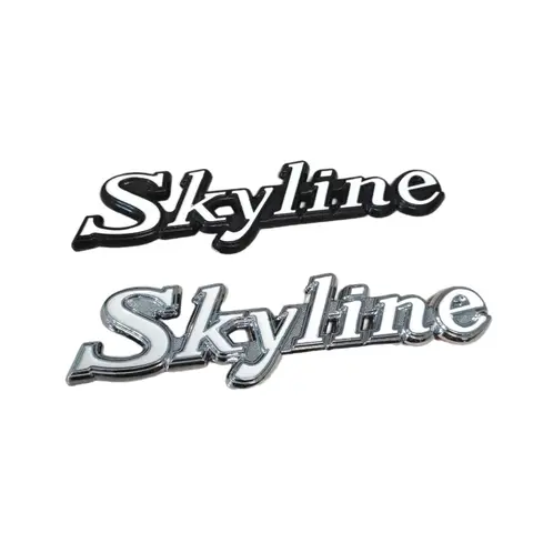 Logo Skyline Adesivo per auto Nissan Materiale ABS bianco nero