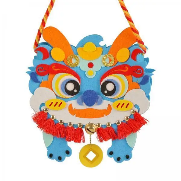 

Набор для начинающих швей: материалы для сумки из разноцветного фетра, набор для ручного шитья, к празднику Драконьих лодок, для детей