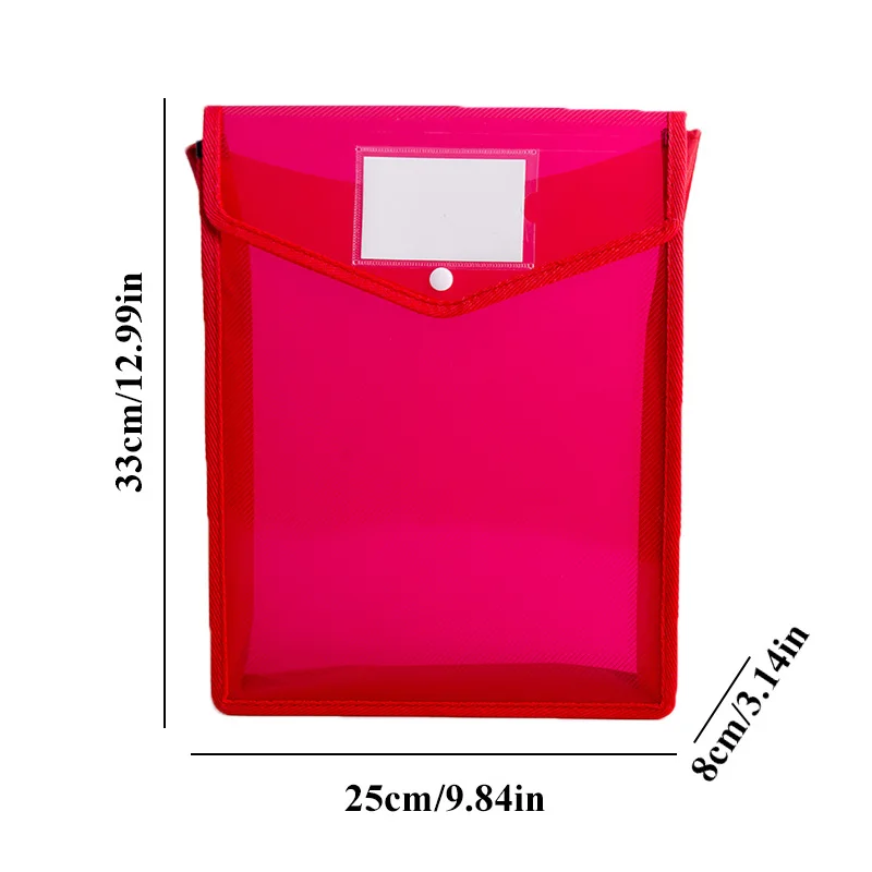 A4 File Folder Stationery Storage Folder Large Capacity Office Organizer Pouch Document Bag Pouch Waterproof Envelope File