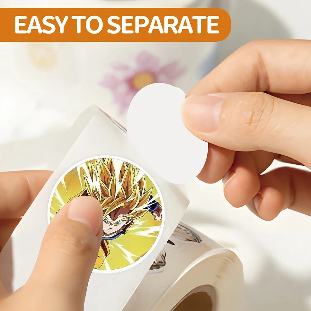 500 Stück Anime Dragon Ball Siegelaufkleber Guko Niedliche Cartoon Anime Aufkleber Runde Diy Dekor Album Tagebuch Etikett Graffiti Aufkleber
