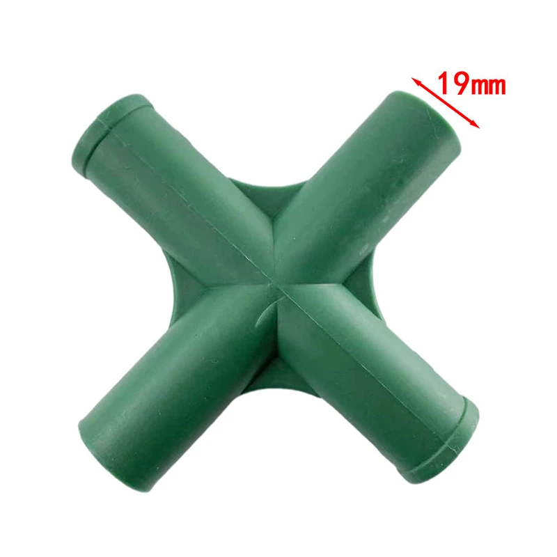 19MM Gardening Plastic Wrap Joint Tube Plug In Parts Greenhouse DIY 3Ways 4Ways Connector Bracket Frame Installation Accessories