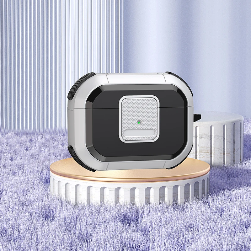 Capa anti-choque para AirPods Pro, Bloqueio de segurança, AirPods Pro 2, 3, 1, AirPods Pro 2nd Gen, Airpods 3