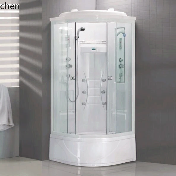 غرفة استحمام متكاملة لمشاهير الإنترنت من HTT، غرفة حمام منحنية عالية الحوض، حمام مستطيل بحوض منخفض