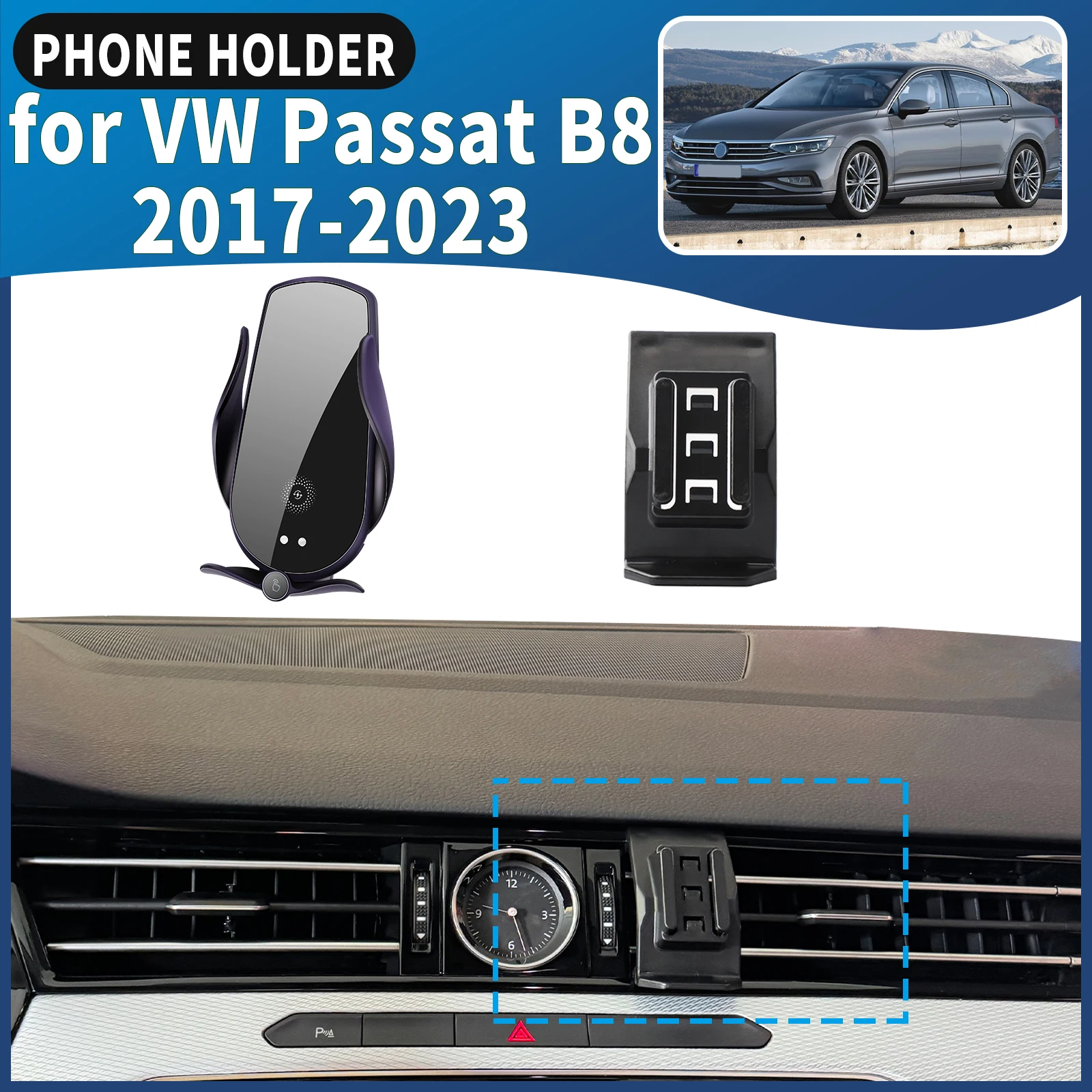 

fit for VW Passat B8 2017 2018 2019-2023 Car Phone Holder Mount Vehicle-Specific GPS Navigation Easy Installation accessoires