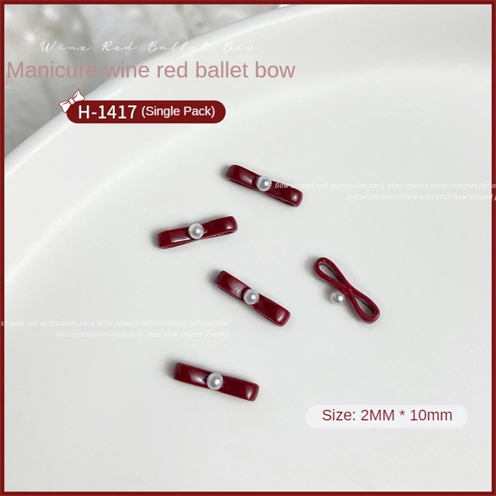 1/3/5BAGS Cherry Drill Long-lasting Wear Convenient Nail Accessories Holiday Nail Decoration Alloy Drill