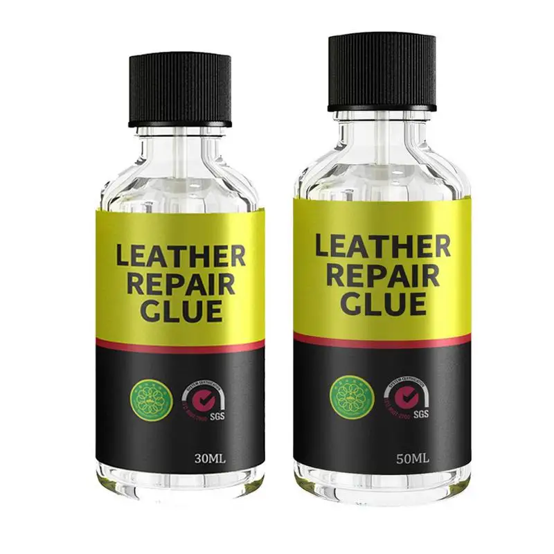 

Leather Repair Glue 50/30ml Long-lasting Water-proof Strong Glue Repair Fluid Suitable For Repairing Crafts Leather Bags Coats