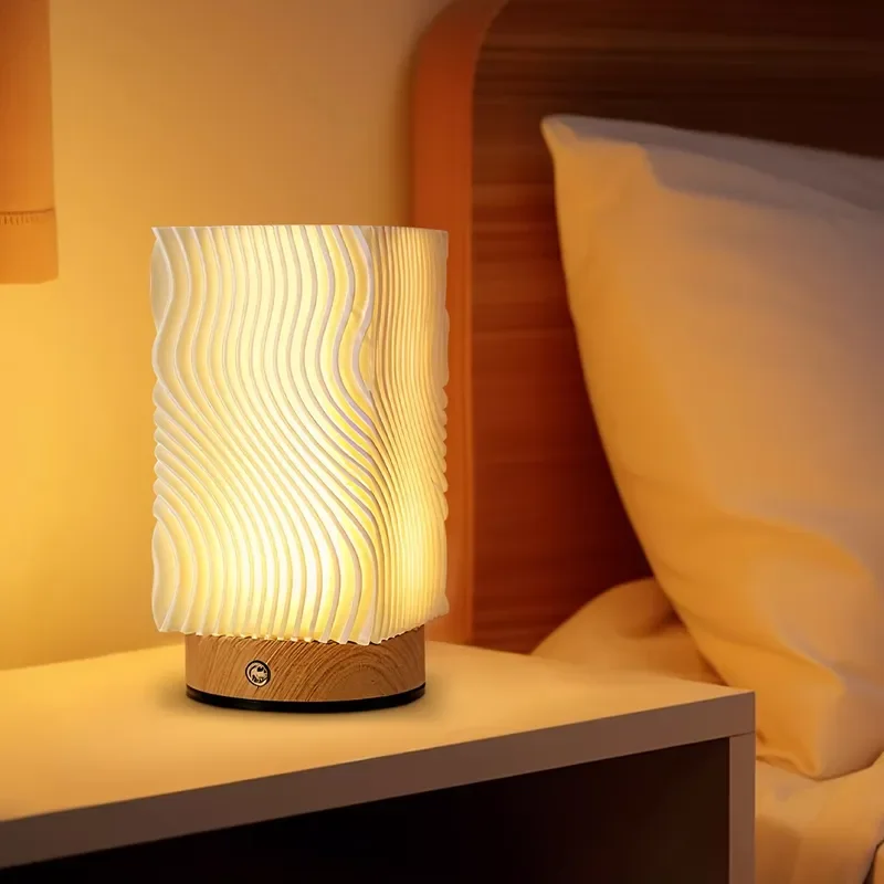 3W Touch Control Remote Bedside Lamp Three Color Dimmable Table Light for Hotel Home Decoration Nightstand Lighting