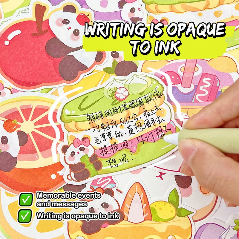 1Pack Cute Special-shaped Panda Cartoon Notepad Sticky Notes To Do List Memo Pad School Office Supplies Stationery Message Paper