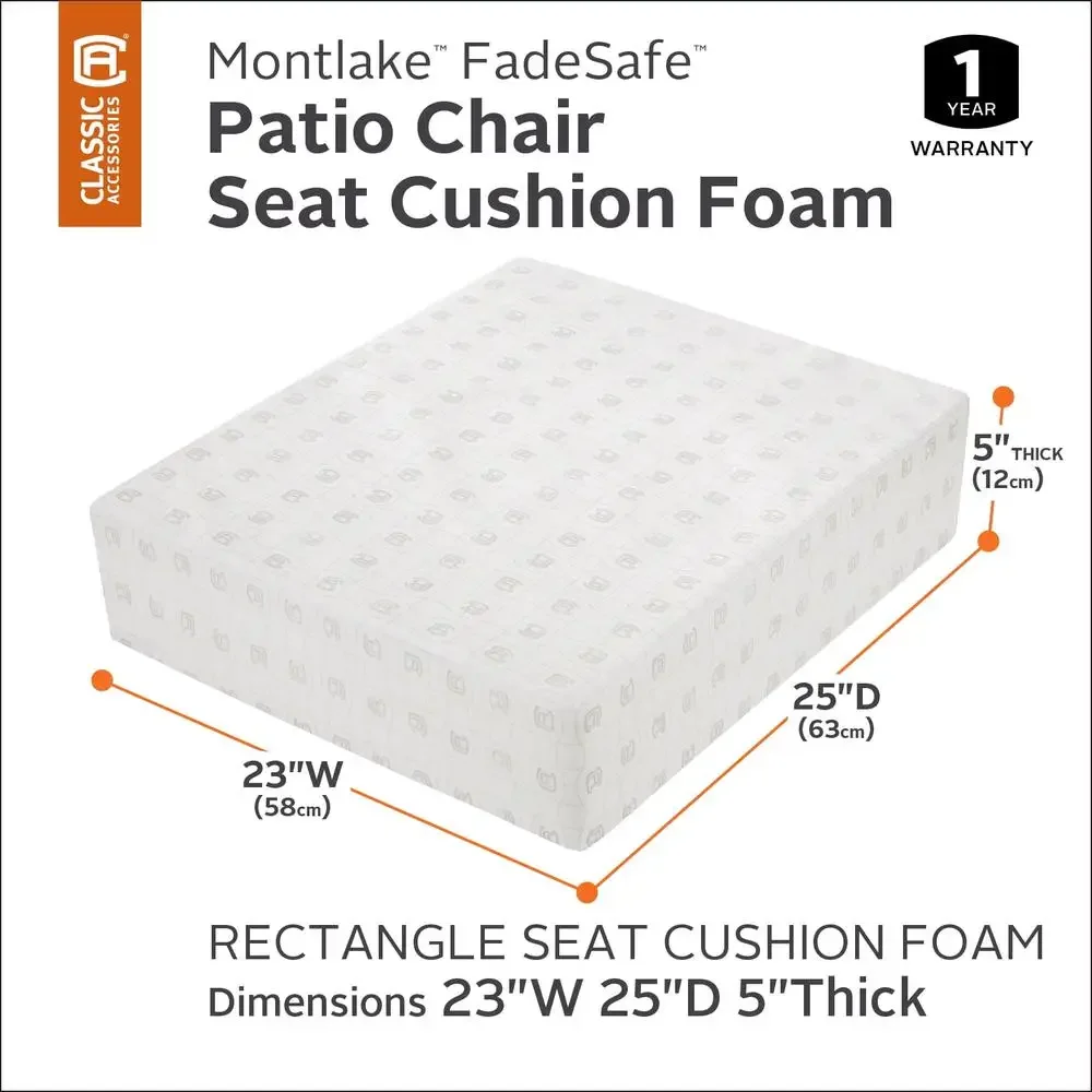 Patio Replacement Seat Cushion Foam Set High-Density Thick Core Comfort 23