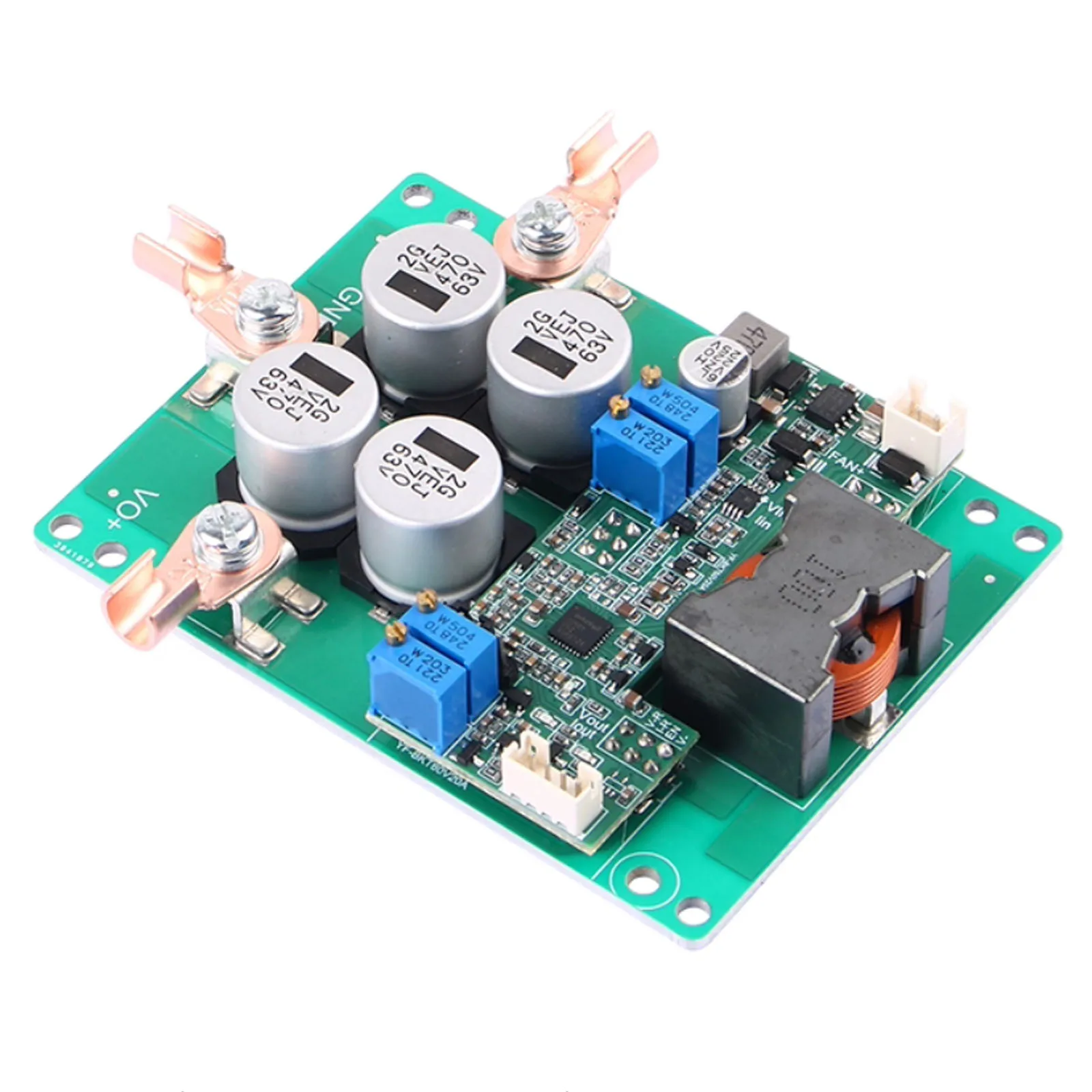 DC Automatic Buck-boost Power Module, High-power Step-up and Step-down 2-way Power Supply Board, Adjustable 60V/20A