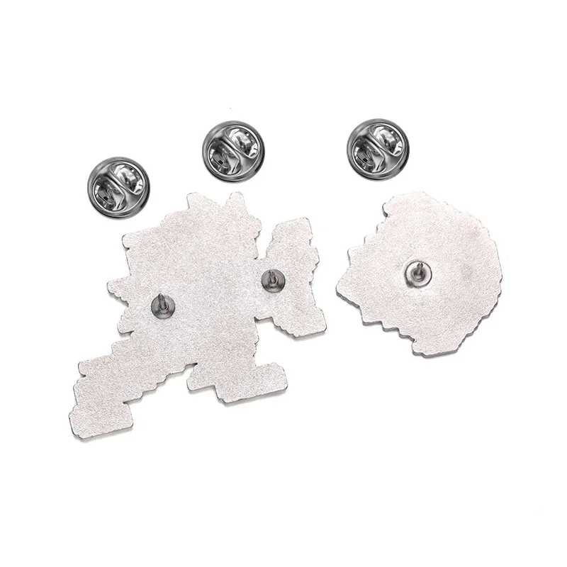 Cartoon anime characters Enamel Pins Street gaming peripherals metal Brooches Lapel Badges Simple Jewelry Gift for Kids Friends