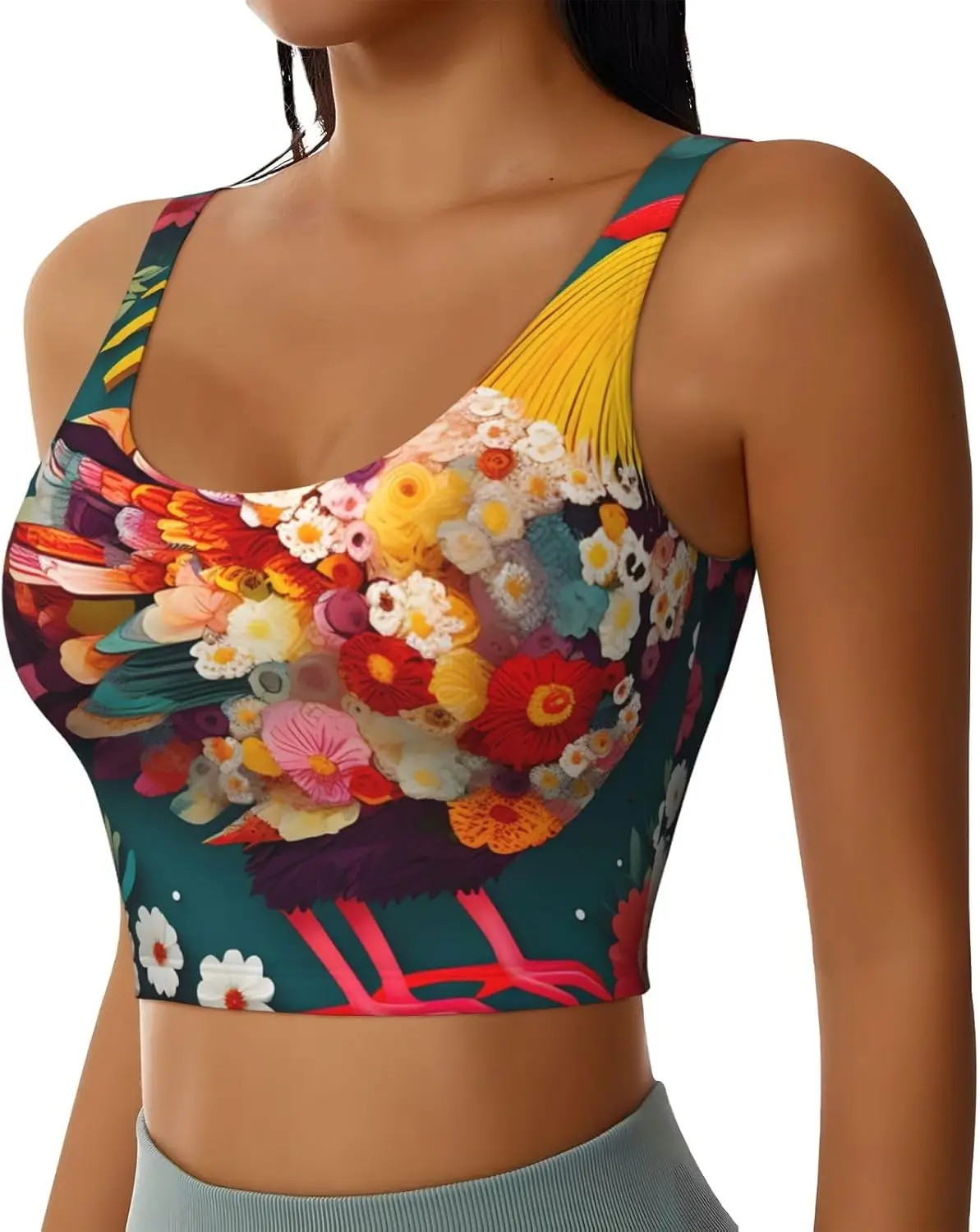 سترة رياضية نسائية بطبعة دجاجة على شكل قلب زهرة، سترات تمارين اليوغا للنساء خفيفة الوزن وعصرية للفصول