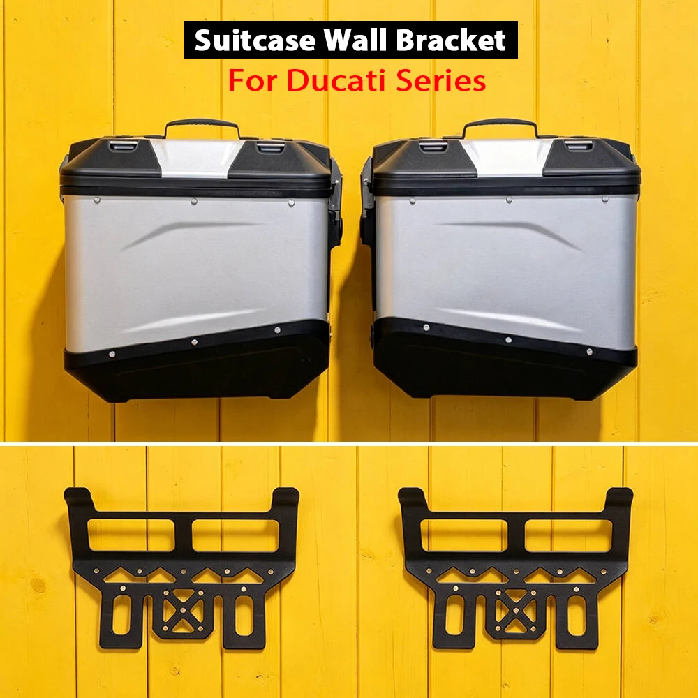 

Motorcycle Aluminum Side Box Luggage OEM Cases Wall Panniers Bracket For Ducati Multistrada V2/S Multistrada V4/S Desert X/Rally