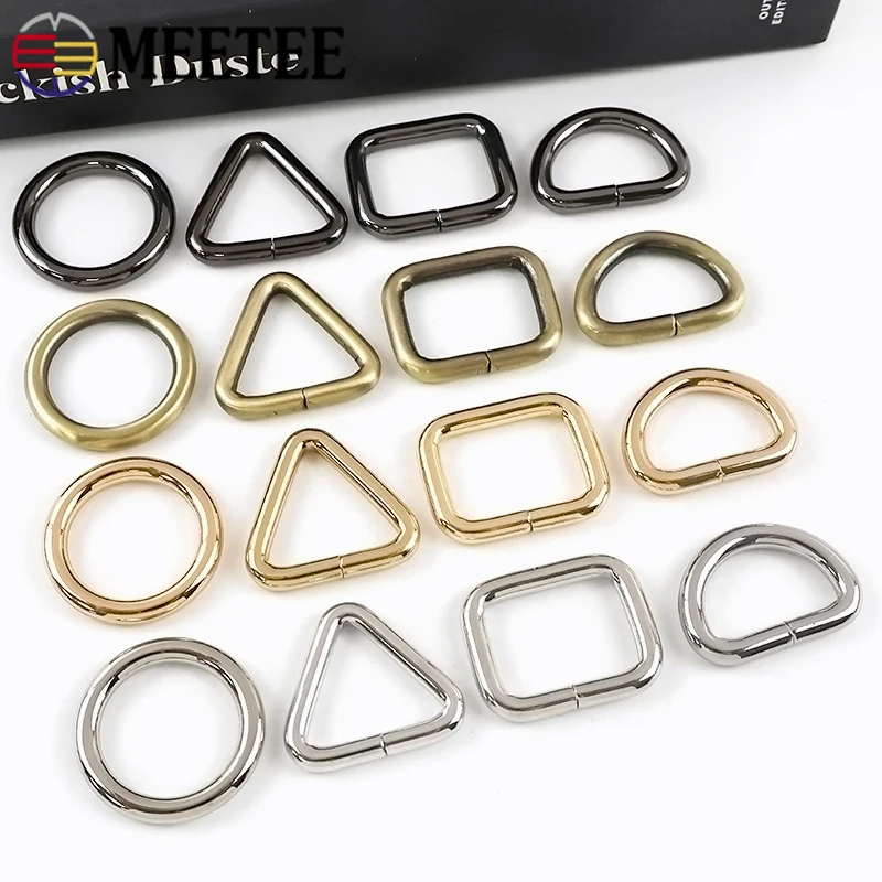 

10Pcs 20-38mm Metal Rings Buckle Bag Strap Connector Ring for Keychains Clips Pet Collar Loop Hook DIY Bags Hardware Accessories