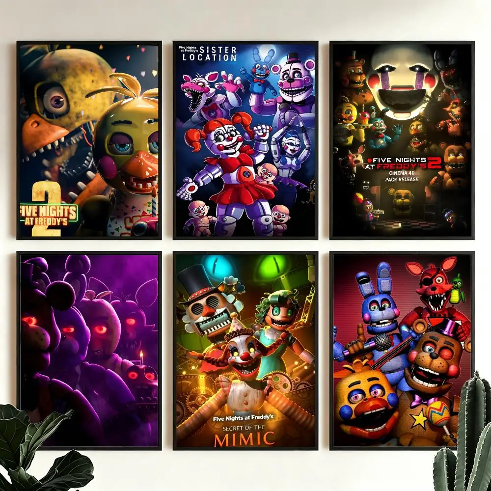 game Five Nights at Freddy's Poster Poster HD Printing Modern Minimalist Style for Home Decor for Bedrooms Home home office Gift