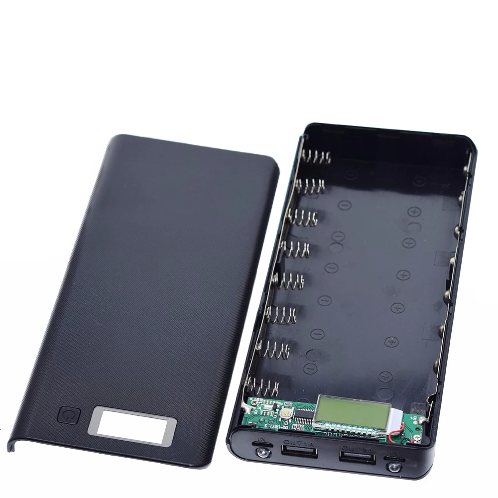 5V Dual USB 8*18650 Power Bank Batterie kasten Handy Ladegerät DIY Shell Fall für Smartphone MP3 elektronische Handy-Aufladung
