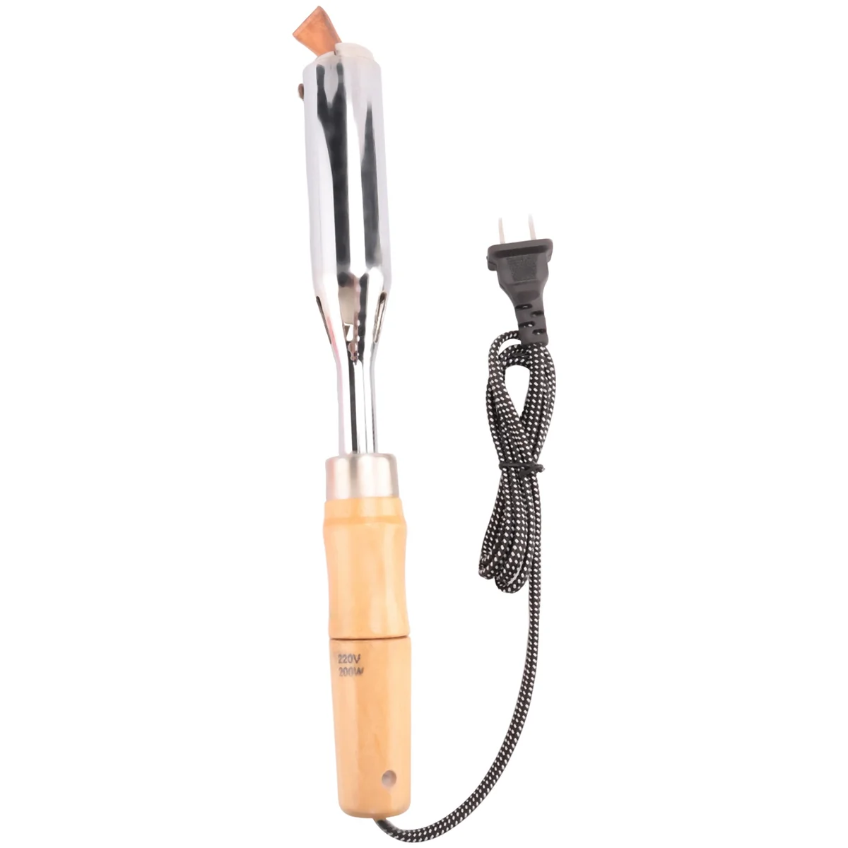 200W insulated wooden handle electric iron high power soldering iron Household electrician welding electric iron iron soldering