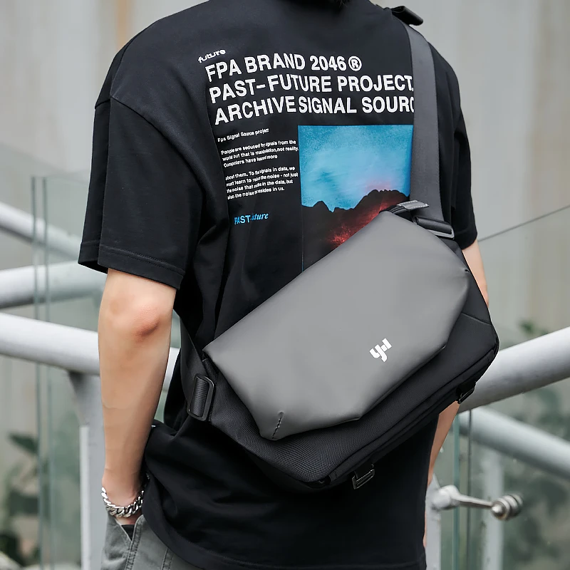 

Blue Men Messenger Bag Oxford Waterproof Travel Cycling Crossbody Bag 9.7inch iPad One Shoulder Bag Portable Sport Daily Use