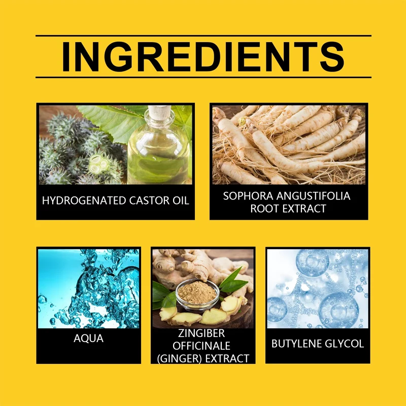 Ginger Hair Growth Essential Oil Anti-loss Hair Treatment Hair Regrowth Oil Fast Hair Promoting Regeneration Hair Care Women Men