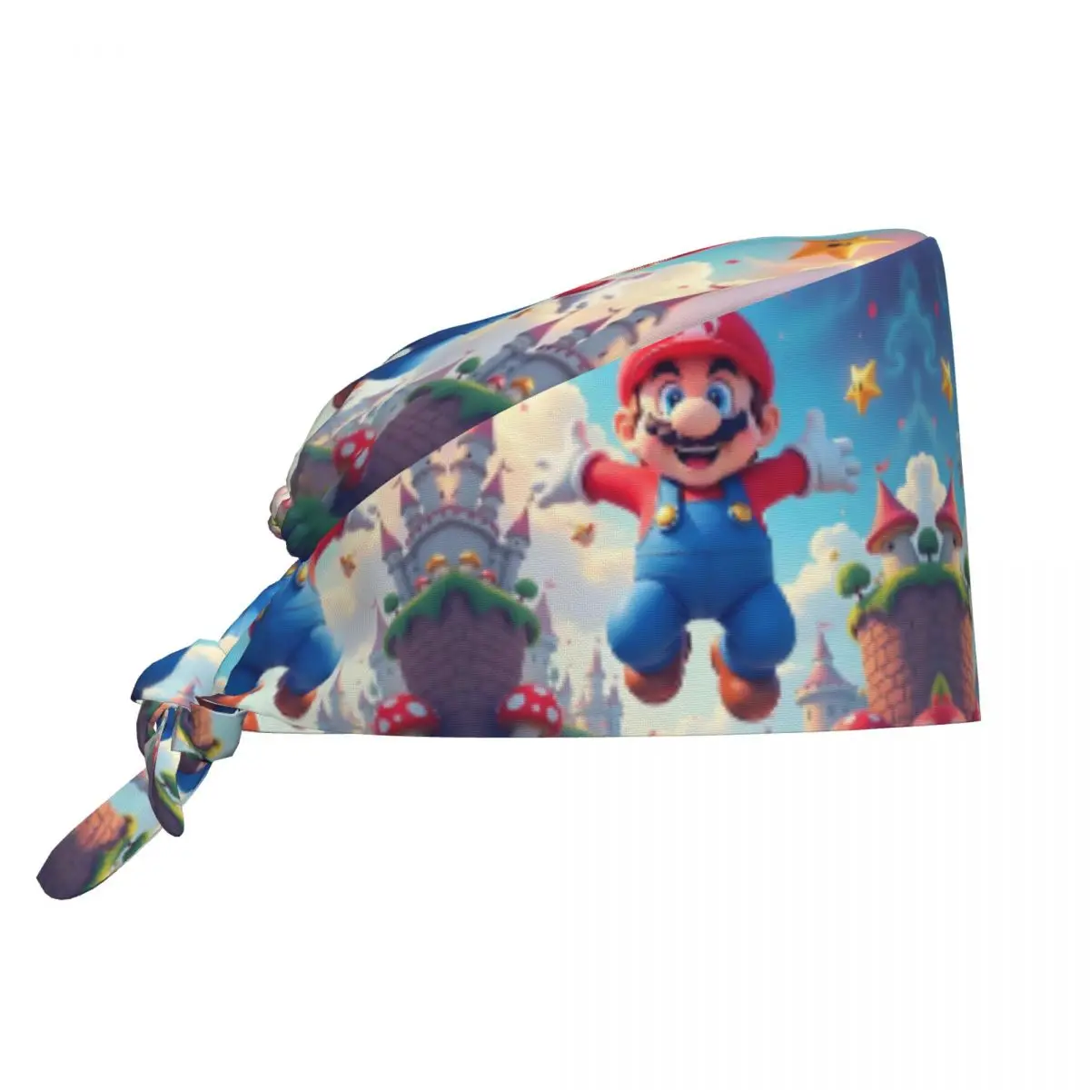 

Custom Adjustable Cute M-Marios Working Hat Men Women Cartoon Character Surgical Hat Scrub Nursing Doctor Surgeon Cap Dentist
