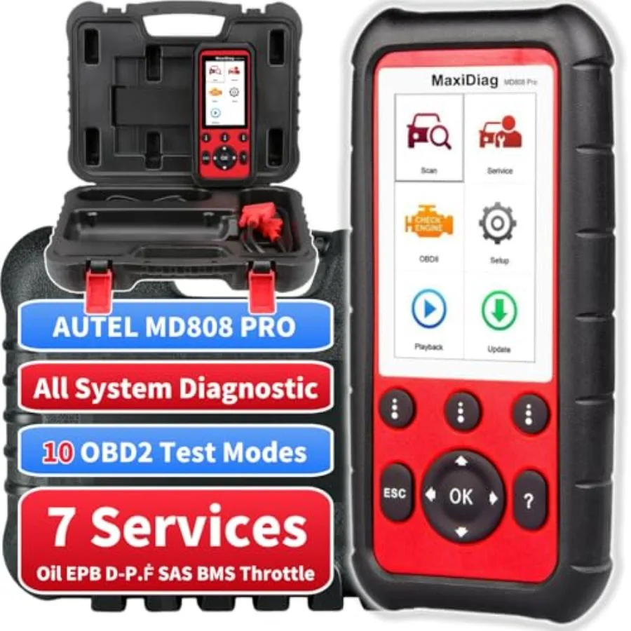 MaxiDiag MD808 Pro OBD2 Scanner All System Diagnostic Scan Tool for Comprehensive Vehicle Diagnostics with Advanced Featu