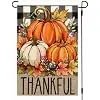 Thanksgiving Fall Garden Flag 12x18 Inch Double Sided Outside jjp