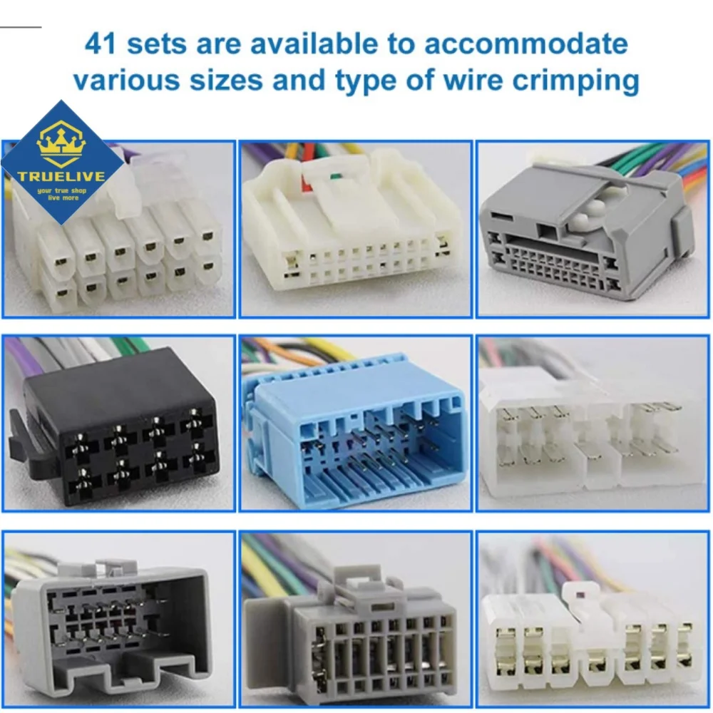 36-3PCS Klucze Samochodowe Ściągacze wtyczek Elektryczne Zestaw do zaciskania przewodów Zestaw do wyciągania pinów Klucze Narzędzia do naprawy zacisków samochodowych