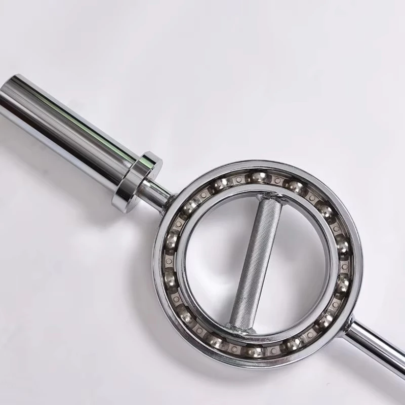 360-Degree Rotating Handle Barbell Bar for Free Weight Strength Training