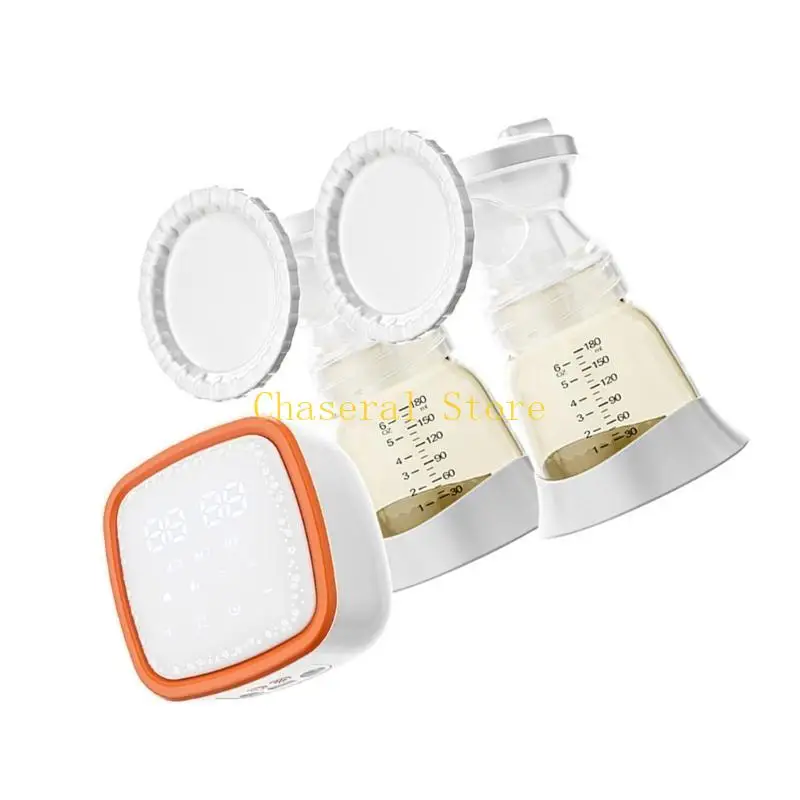 مضخة ثدي كهربائية متعددة الوظائف من النوع C قابلة للشحن E7CE، مستخرج حليب فعال