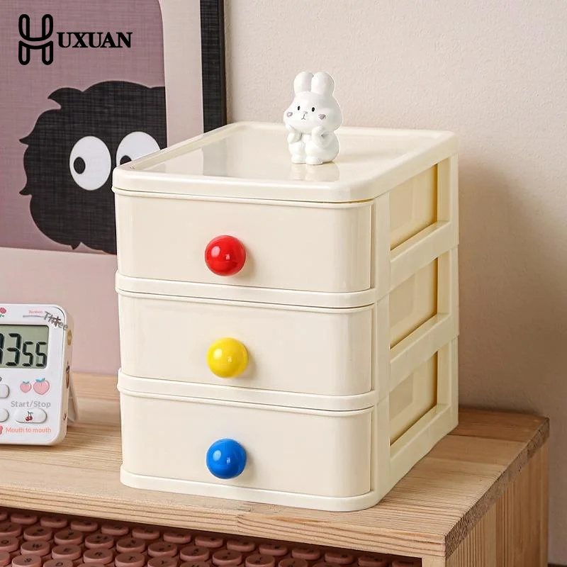 Space-Efficient Dopamine Desk Drawer Cabinet Student Storage Box for Home Office Stationery