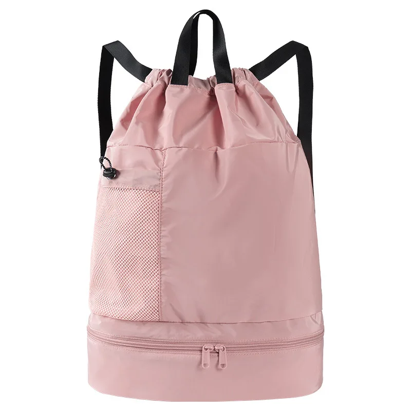 حقيبة سباحة ولياقة بدنية منفصلة جافة ورطبة للنساء، تخزين قابل للطي، سريعة الجفاف، مقاومة للماء، حقيبة ظهر للتدريب المحمولة #5