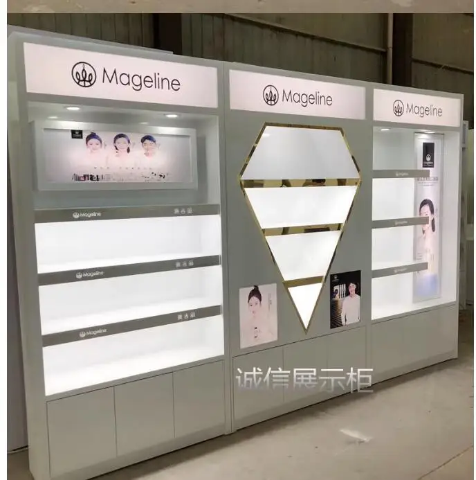 High-grade cosmetics display cabinet European lacquer diamond cabinet display cabinet