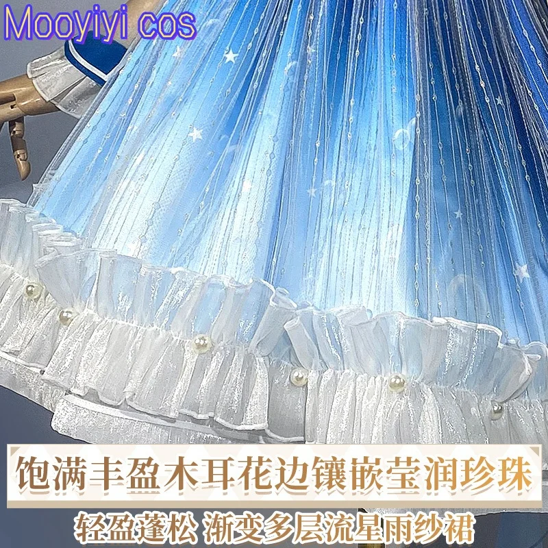 2025 لعبة جديدة إنفينيتي نيكي تأثيري حلي هالوين عيد الميلاد لعب الأدوار حفلة لعبة كوميدية أنيمي الملونة لوليتا تنورة XS-XL