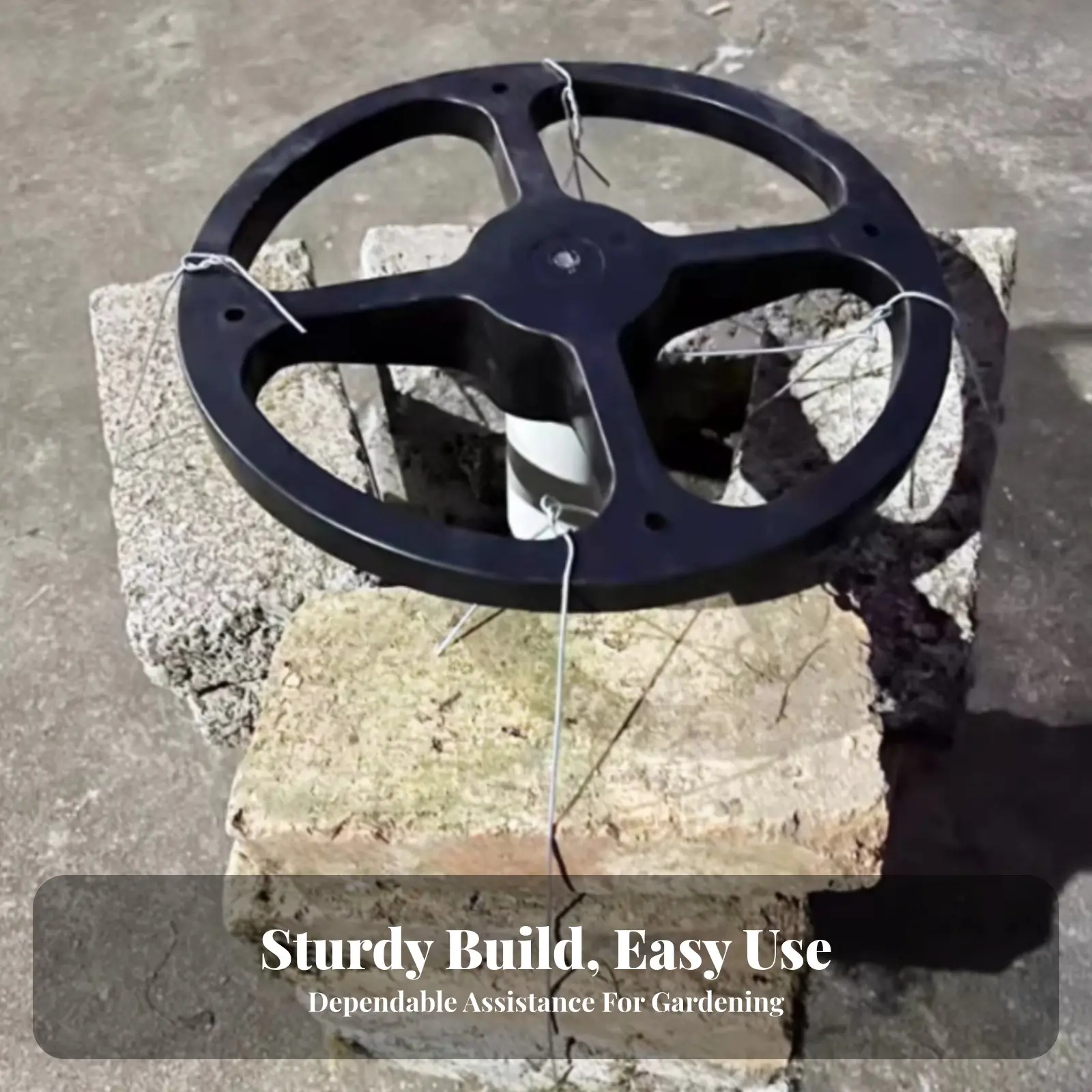 Tropical Fruit Stand Rustresistant Adjustable Upright Plant Pole Top Circle Assist Long-Enducircleing for Cactus Growers, Yard