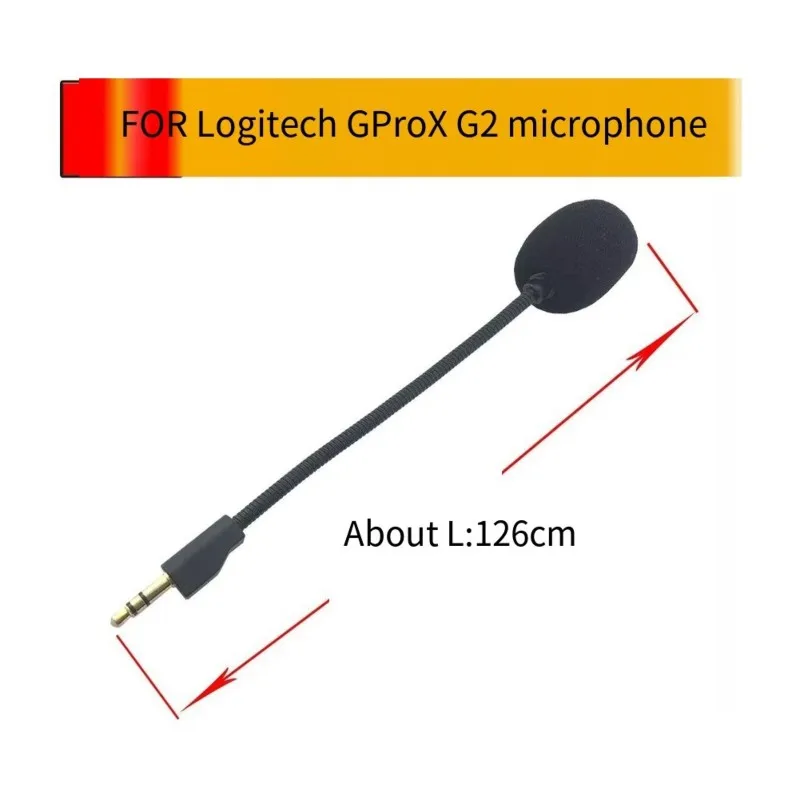 3.5mm Detachable Mic Boom Replacement Mic for Pro X2 Headset Mic Noise Cancelling for Pro X2 [L1aryPS]