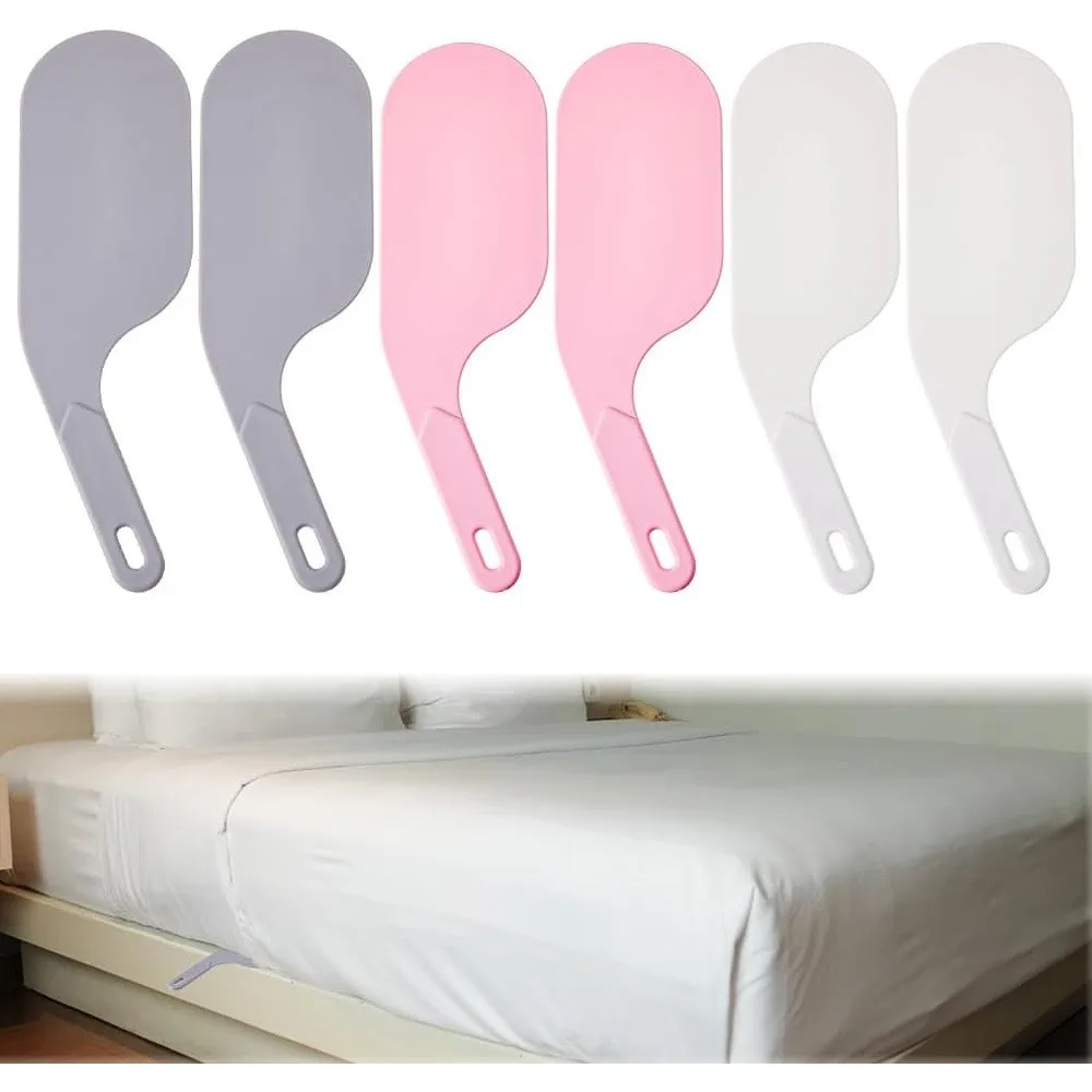 5 Pack Bed Sheet Fastener, Mattress Holder Clip for Securing Sheets, Long Handle Tool for Tucking Sheets Deep, Non-Slip Bed Organizer for Easy Bed Making (Random Color)