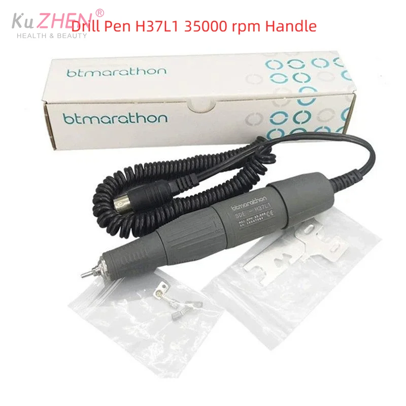 1 Set 160mm Drill Pen H37L1 Handle Control Box Electric Manicure Machine Nails Drill Handpiece Nail Tool 210 For Marathon STRONG
