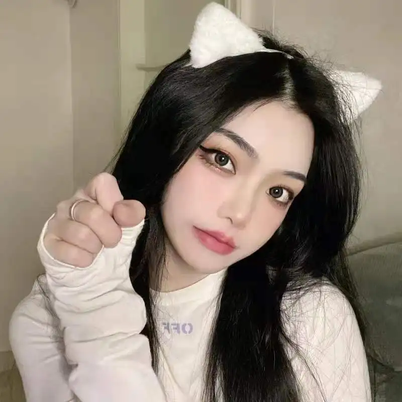 Cat Ears Headband for Women Cartoon Plush Hair Band Anime Cosplay Cute Face Wash Hairband Headware Girls Hair Accessories