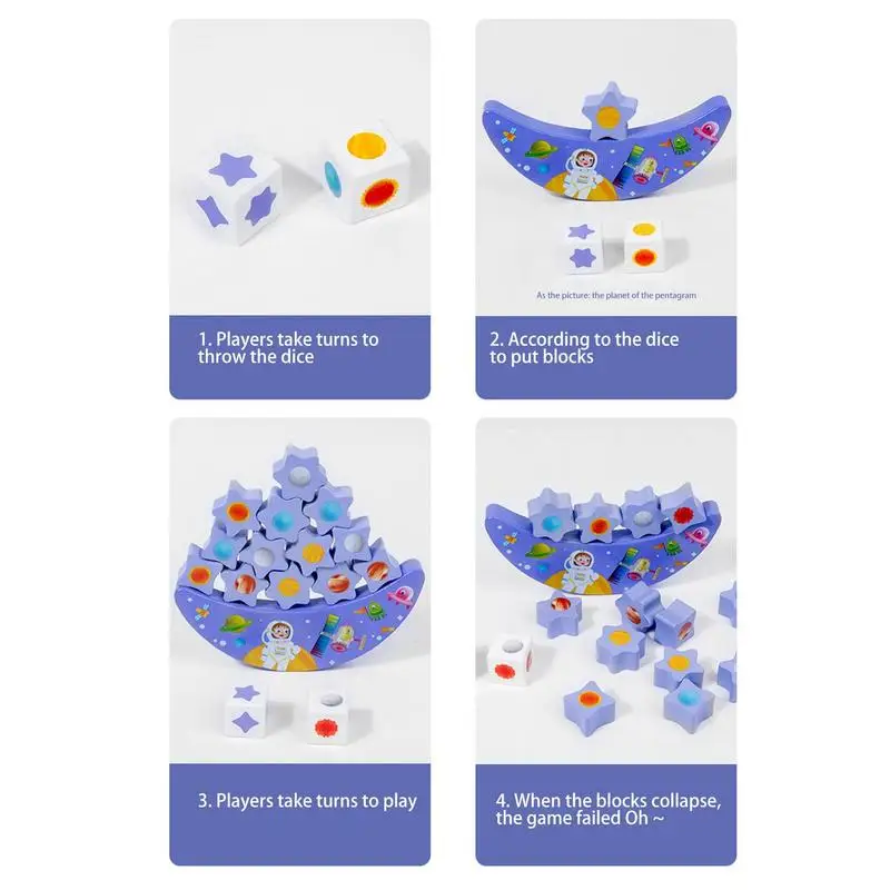 Juguetes de apilamiento de bloques de construcción, juego de equilibrio Montessori, aprendizaje temprano, juguete educativo STEM para niños y niñas pequeños