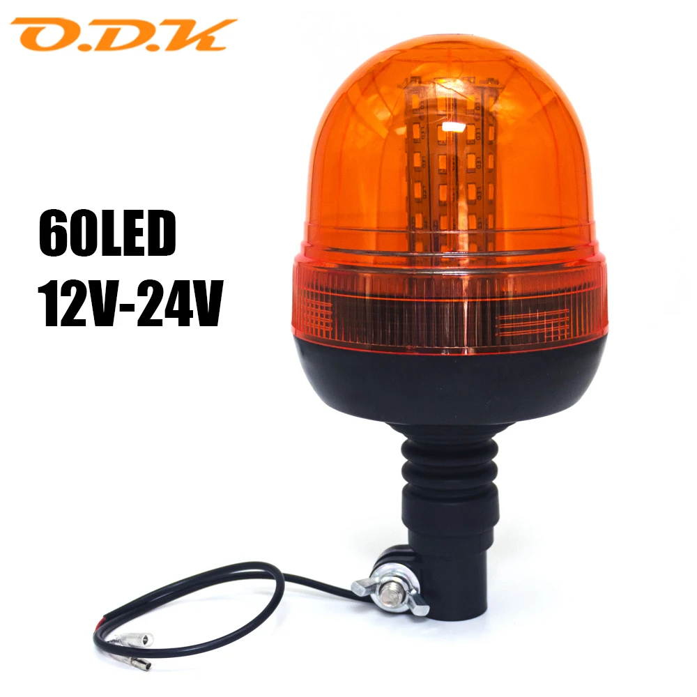 12V 24V Strobe Light For Truck Tractor Beacon Lamp Flashing Warning Vehicle Emergency Security Alarm 60LED Waterproof IP65 Light