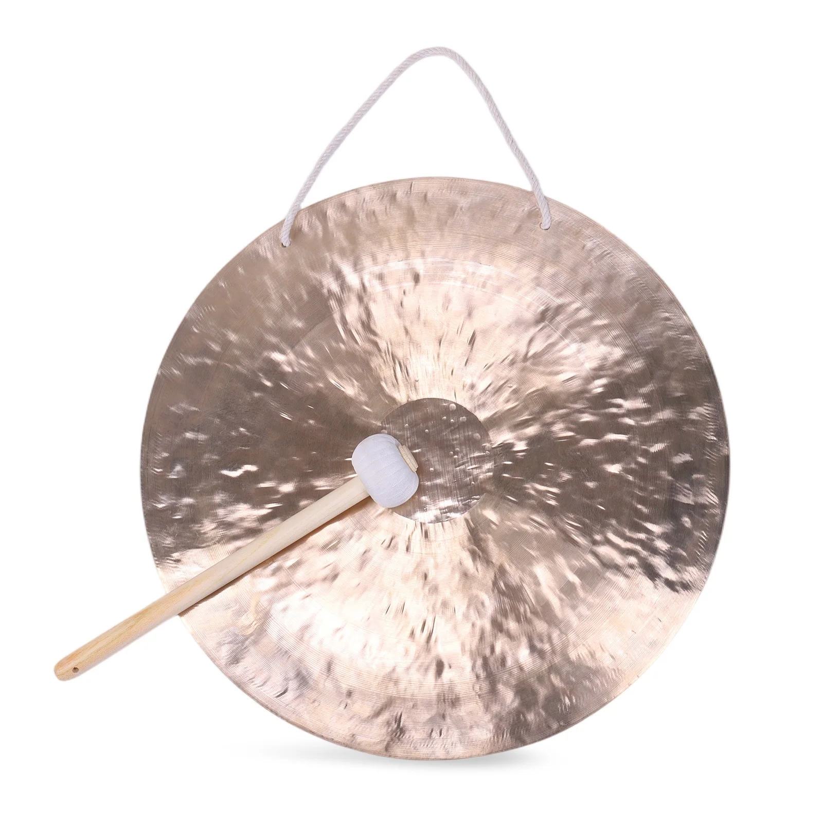 ชุดกงจีน 1 ชุด พร้อมขาตั้งและไม้ตี กงขนาดเล็กสำหรับตั้งโต๊ะ เครื่องดนตรีกงสำหรับตกแต่งบ้าน พิธีขึ้นบ้านใหม่ และขอพร