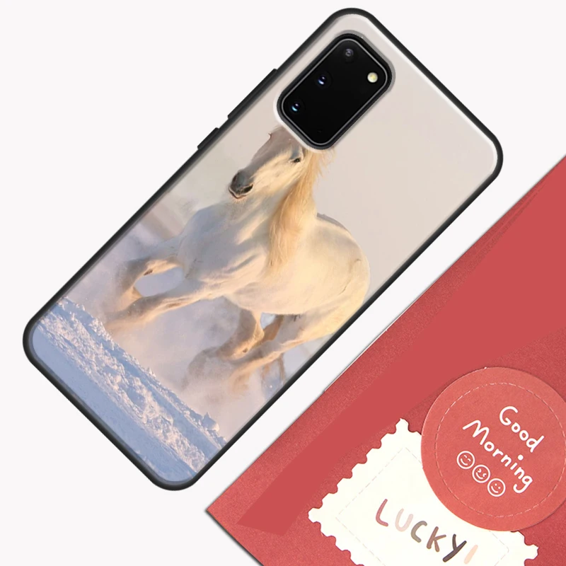 Horses Running Case For Samsung Galaxy S22 S21 S23 Ultra Note 20 S8 S9 S10 Note 10 Plus S20 FE Back Cover