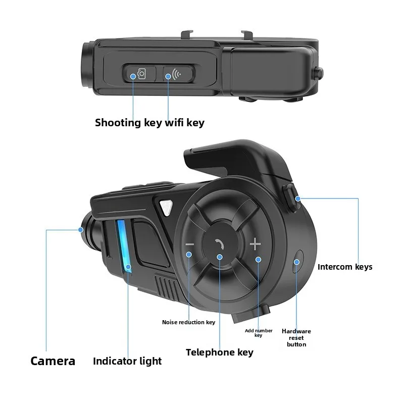 Motorcycle driving recorder supports photo co-audio music sharing