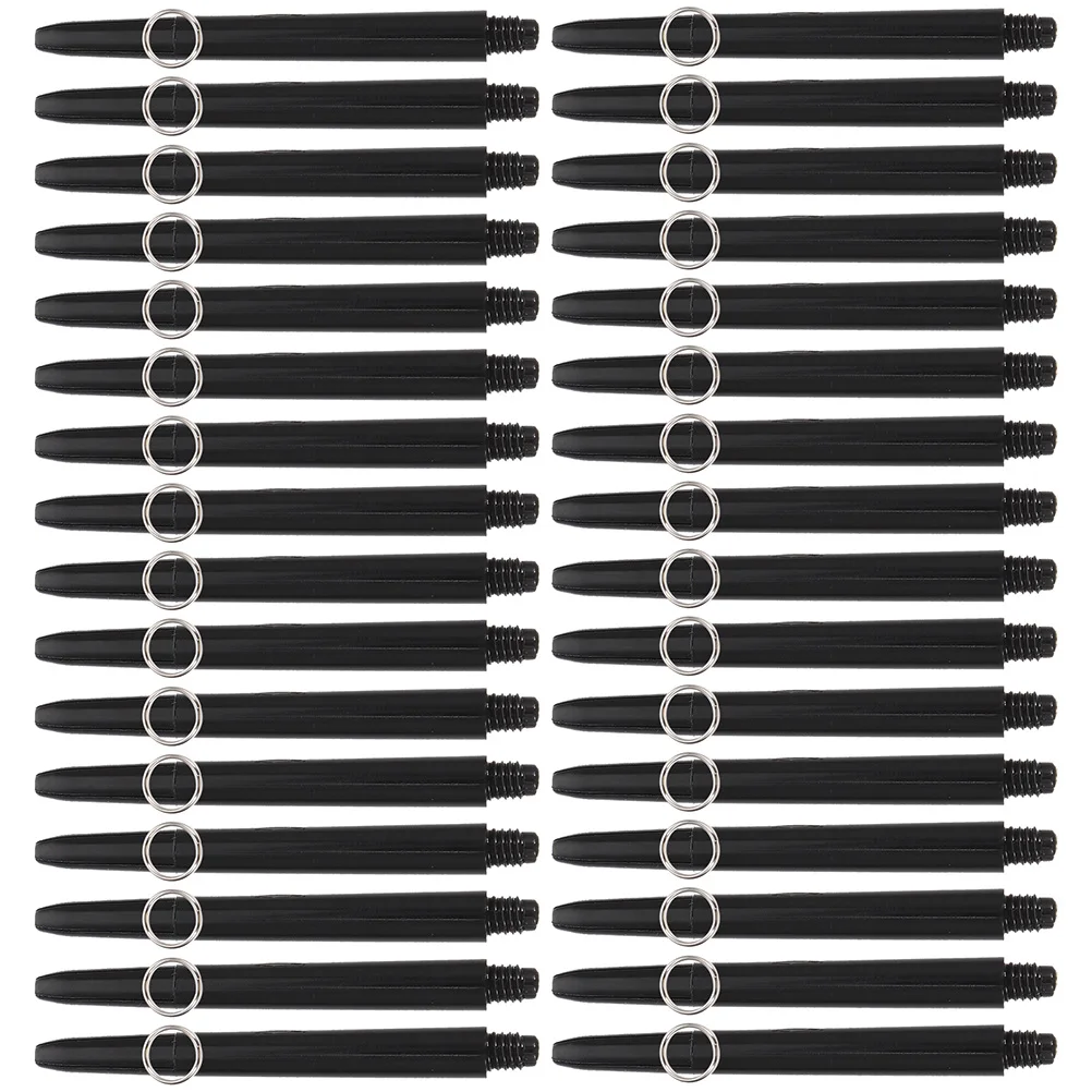 

100pcs Black Nylon Dart Shafts for Steel Tip Professional Accessories Outdoor Toys Thread Rods Supplies Dart Stems Set