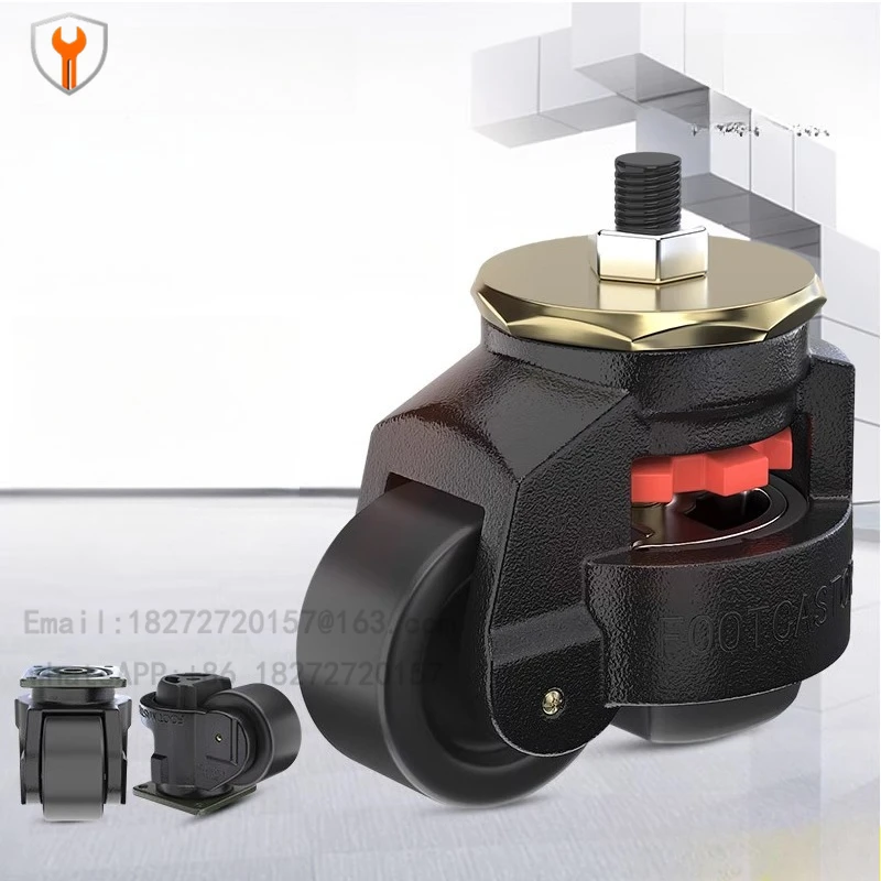 4 PCS Leveling Casters Heavy Duty Swivel Caster Wheels with Handle Design Height Adjustable Feet for 40F60F80F100F120FS