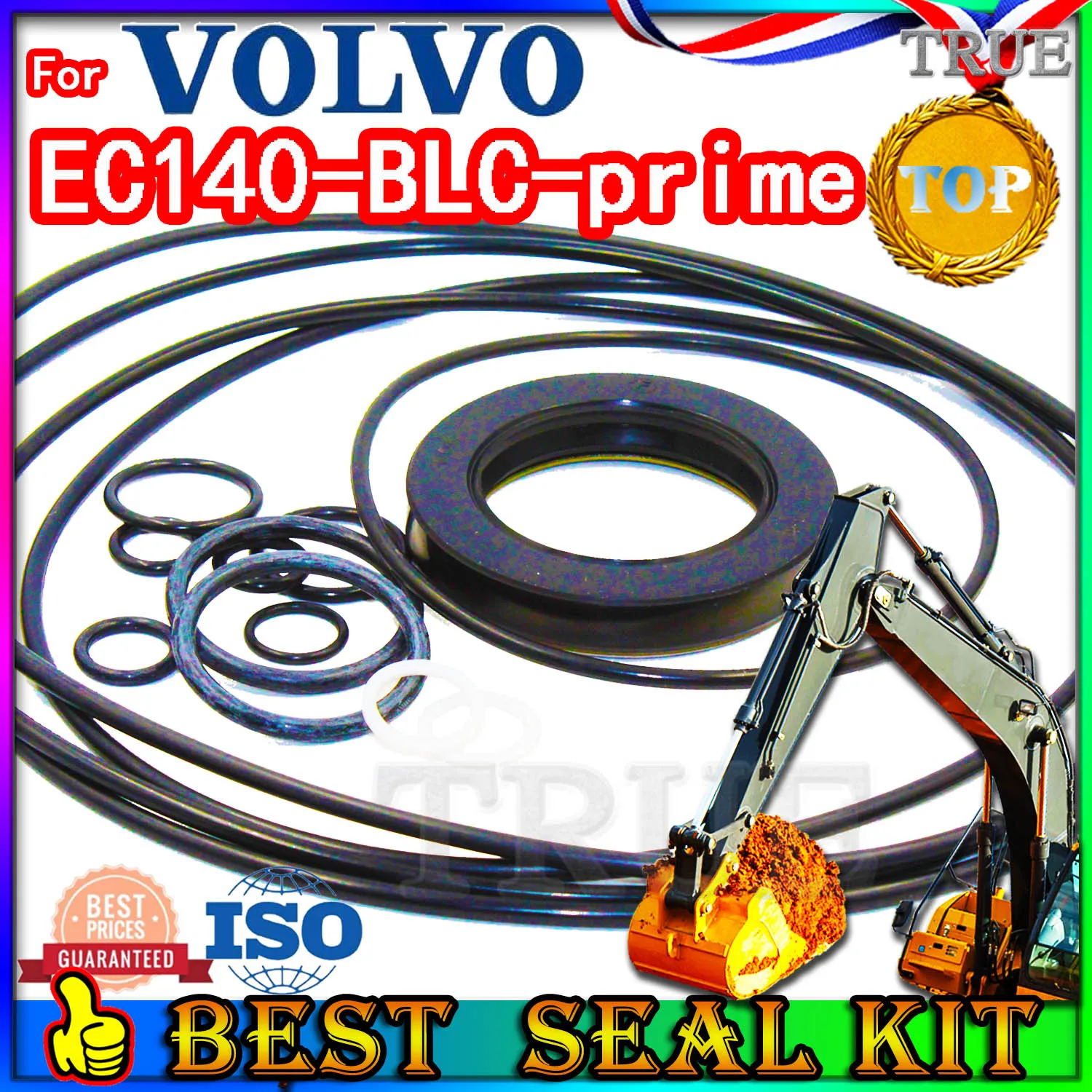 For VOLVO EC140-BLC-prime Oil Seal Repair Kit Boom Arm Bucket Excavator Hydraulic Cylinder EC140 BLC prime Best Reliable Mend