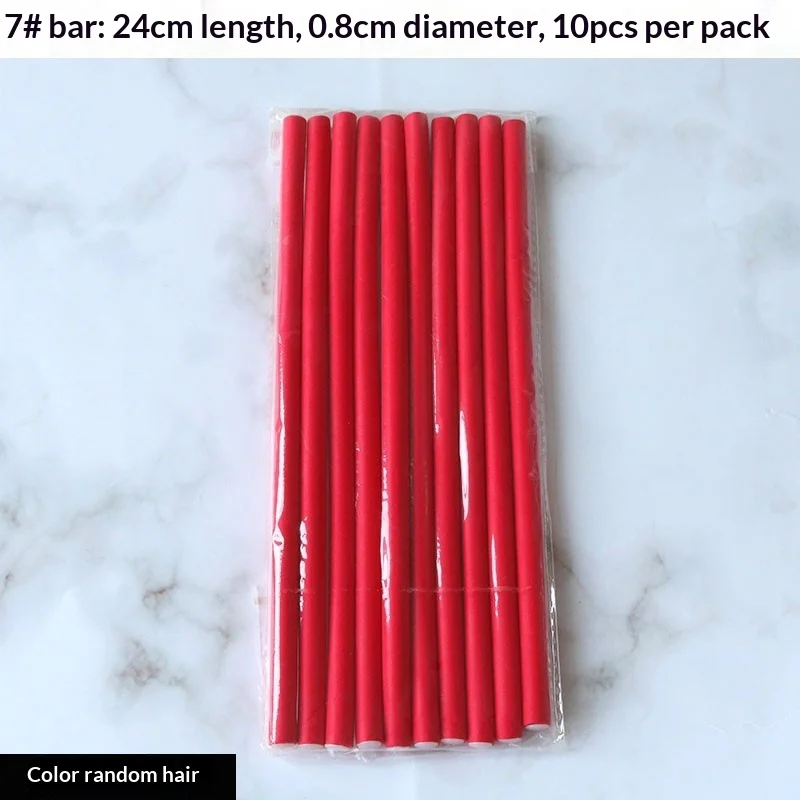 10 Pcs Flexible Hair Curling Rods