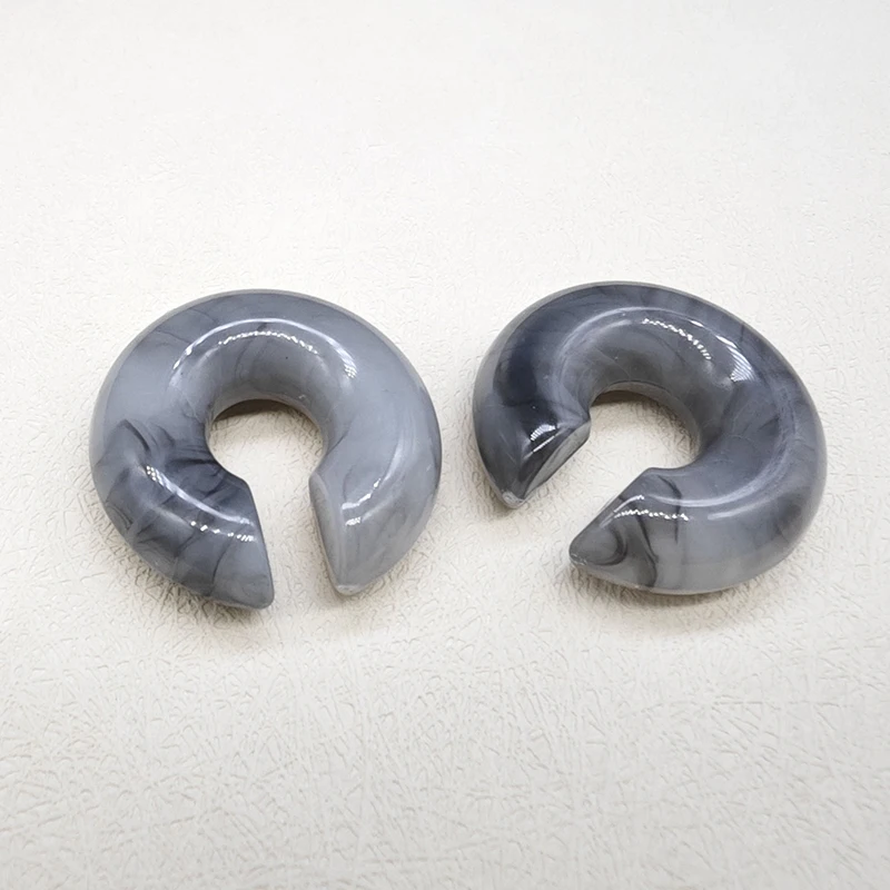 1 Paar Bonbon farbe runde Acryl Ohrclip Ohrringe für Frauen Mode einfache einfarbige Manschette C-förmigen Ohrring weiblichen Schmuck – Detail 27