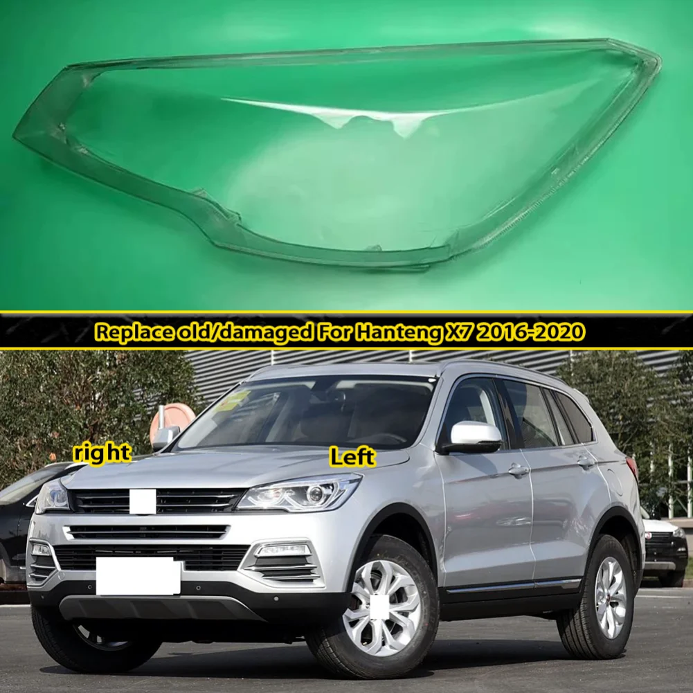 

Headlamp Shell Lens Plexiglass For Hanteng X7 2016 2017 2018 2019 2020 Headlight Cover Lamp Shade Transparent Lampshade